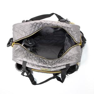 GRAB IT & GO FITNESS TRAVEL DUFFEL BAG- SLATE QUILTED