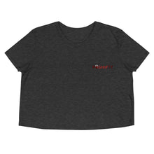 Load image into Gallery viewer, EMBROIDERED-POSHnFIT Crop Tee
