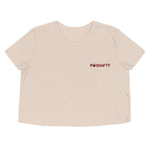 Load image into Gallery viewer, EMBROIDERED-POSHnFIT Crop Tee