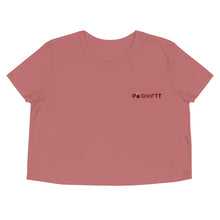 Load image into Gallery viewer, EMBROIDERED-POSHnFIT Crop Tee