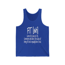Load image into Gallery viewer, Fitness Tank Top — "FIT(ish)" Funny Gym Motivation Tank