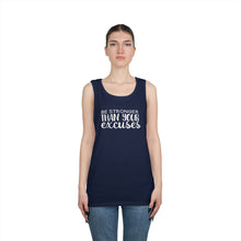 Load image into Gallery viewer, Motivational Tank Top — "Be Stronger Than Your Excuses" Fitness Gym Shirt