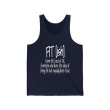 Load image into Gallery viewer, Fitness Tank Top — "FIT(ish)" Funny Gym Motivation Tank