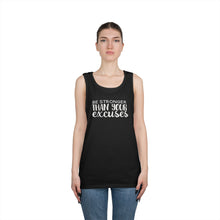 Load image into Gallery viewer, Motivational Tank Top — "Be Stronger Than Your Excuses" Fitness Gym Shirt