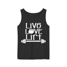 Load image into Gallery viewer, Classic White Tank Top — Lightweight Unisex Garment-Dyed Sleeveless Tee