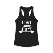 Load image into Gallery viewer, LIVE LOVE LIFT Women's  Racerback Tank
