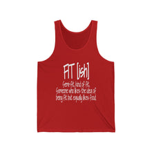 Load image into Gallery viewer, Fitness Tank Top — "FIT(ish)" Funny Gym Motivation Tank