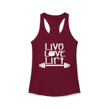 Load image into Gallery viewer, LIVE LOVE LIFT Women's  Racerback Tank