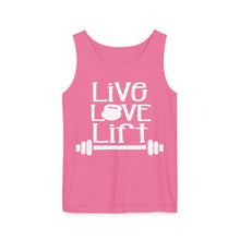 Load image into Gallery viewer, Classic White Tank Top — Lightweight Unisex Garment-Dyed Sleeveless Tee