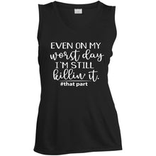 Load image into Gallery viewer, LST352 Ladies&#39; Sleeveless V-Neck Performance Tee