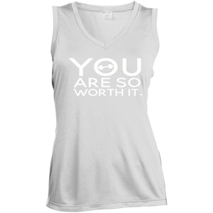 LST352 Ladies' Sleeveless V-Neck Performance Tee