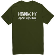 Load image into Gallery viewer, MINDING MY own macros Unisex Canvas Tee