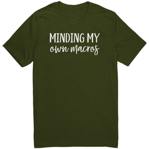 MINDING MY own macros Unisex Canvas Tee