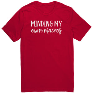 MINDING MY own macros Unisex Canvas Tee