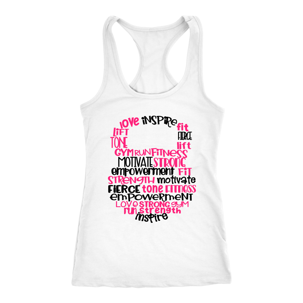 Kettle Bell Inspiration_Pink and Blk Tank