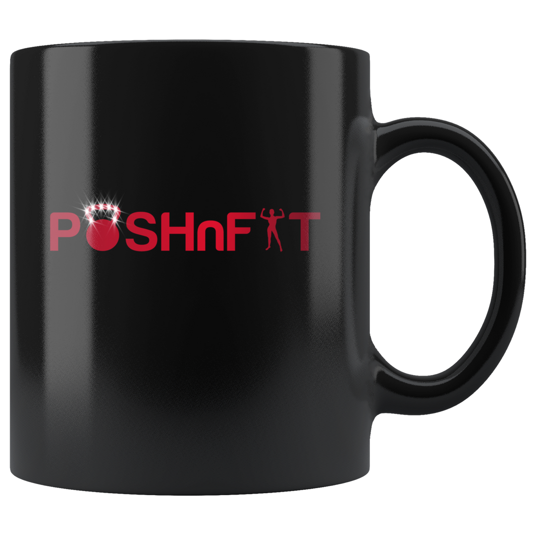 POSHnFIT Signature Collection- Blk Mug