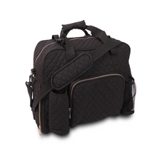 Load image into Gallery viewer, GRAB IT &amp; GO FITNESS TRAVEL DUFFEL BAG- BLACK QUILTED