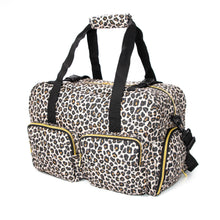 Load image into Gallery viewer, GRAB IT &amp; GO FITNESS TRAVEL DUFFEL BAG- ANIMAL PRINT