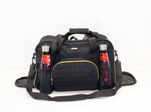 Load image into Gallery viewer, GRAB IT &amp; GO FITNESS TRAVEL DUFFEL BAG- BLACK -NON- QUILTED OUTER