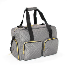 Load image into Gallery viewer, GRAB IT &amp; GO FITNESS TRAVEL DUFFEL BAG- SLATE QUILTED