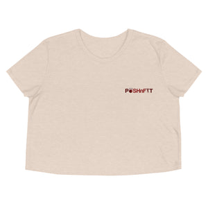 EMBROIDERED-POSHnFIT Crop Tee